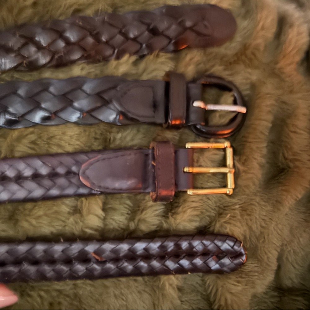 Men’s/Women’s brown woven belts
